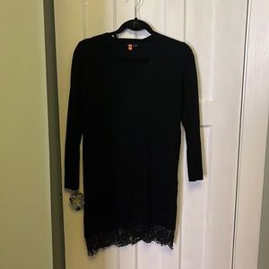 Club Monaco Knit Dress with lace detail